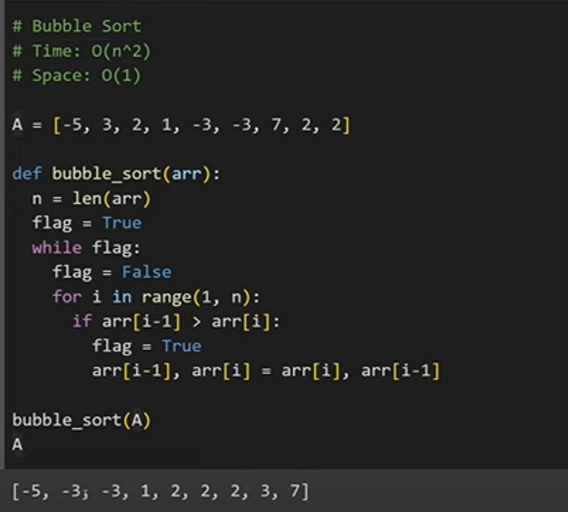Bubble Sort (sinking sort, exchange sort)
