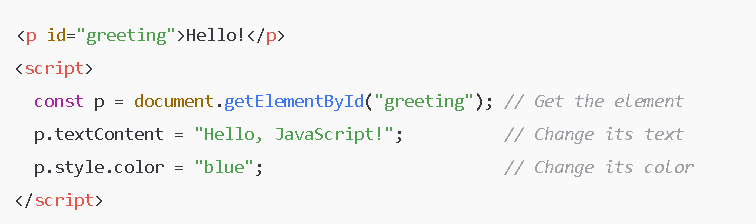 The DOM (Document Object Model)