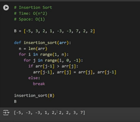 Insertion Sort (“direct insertion”) 

