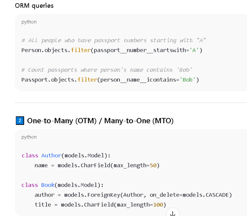Relationships access
